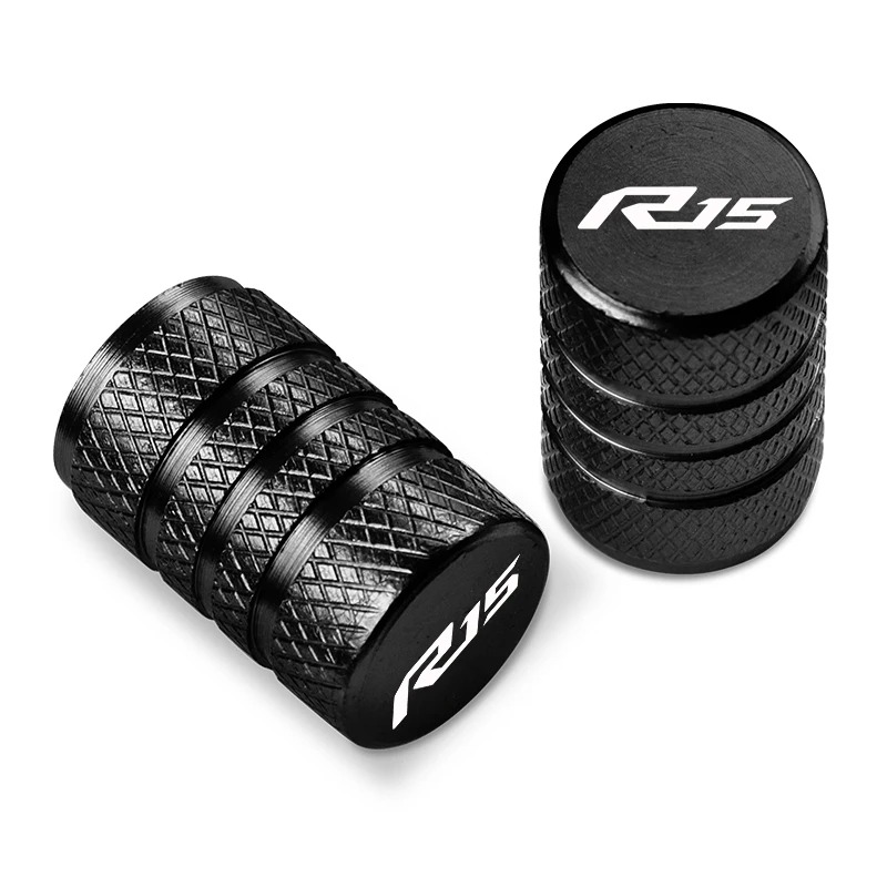 2PCS R15 Motorcycle Tyre Valve Caps Air Port Stem Cover CNC Aluminum Accessories for Yamaha YZF R15 V2 V3 ABS 2009-2020
