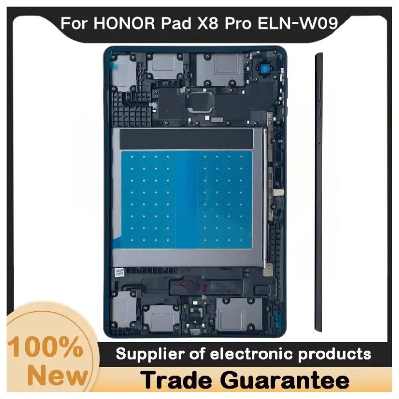 New For Kailxuling HONOR Pad X8 Pro ELN-W09 Full Housing Replacement Kit - Mid Frame/Screen Bezel/Battery Cover Back Case