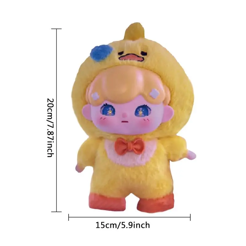 Saco de boneca de brinquedo de pelúcia recém-nascido boneca acessórios kit anime vestindo pijamas animais dos desenhos animados figura modelo engraçado criativo brinquedos do miúdo