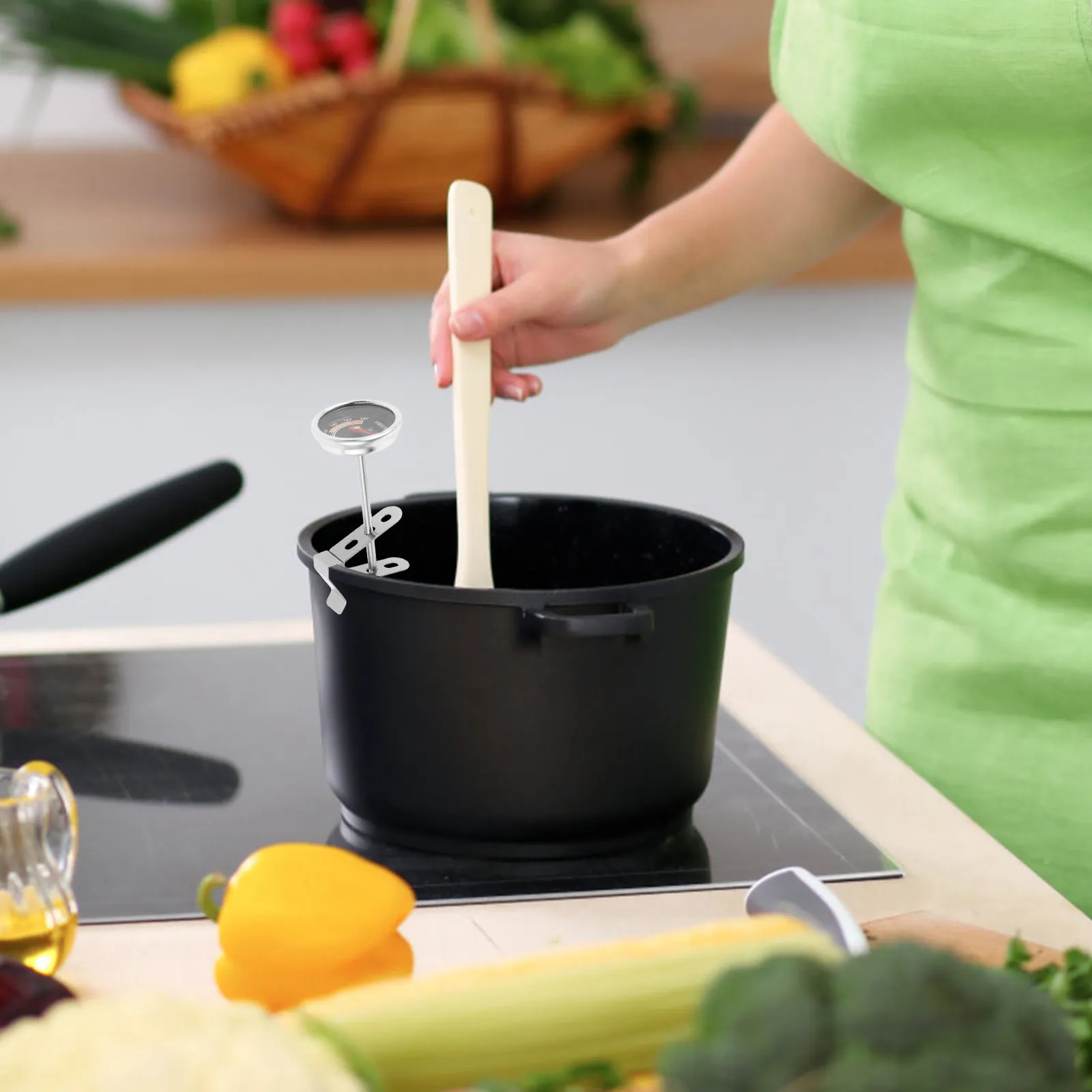 

Термометр для приготовления мяса из нержавеющей стали с точным и быстрым измерением температуры, кухонный прибор для приготовления мяса