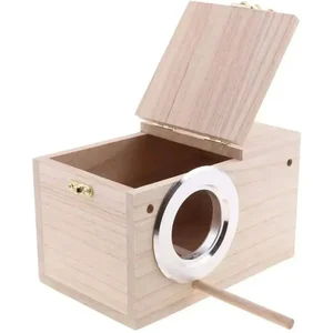 Little wooden reproduction box, parrot nest, nesting house, pigeon nest, Finch Home Tools 10 Main Sales Cage Cage - №10