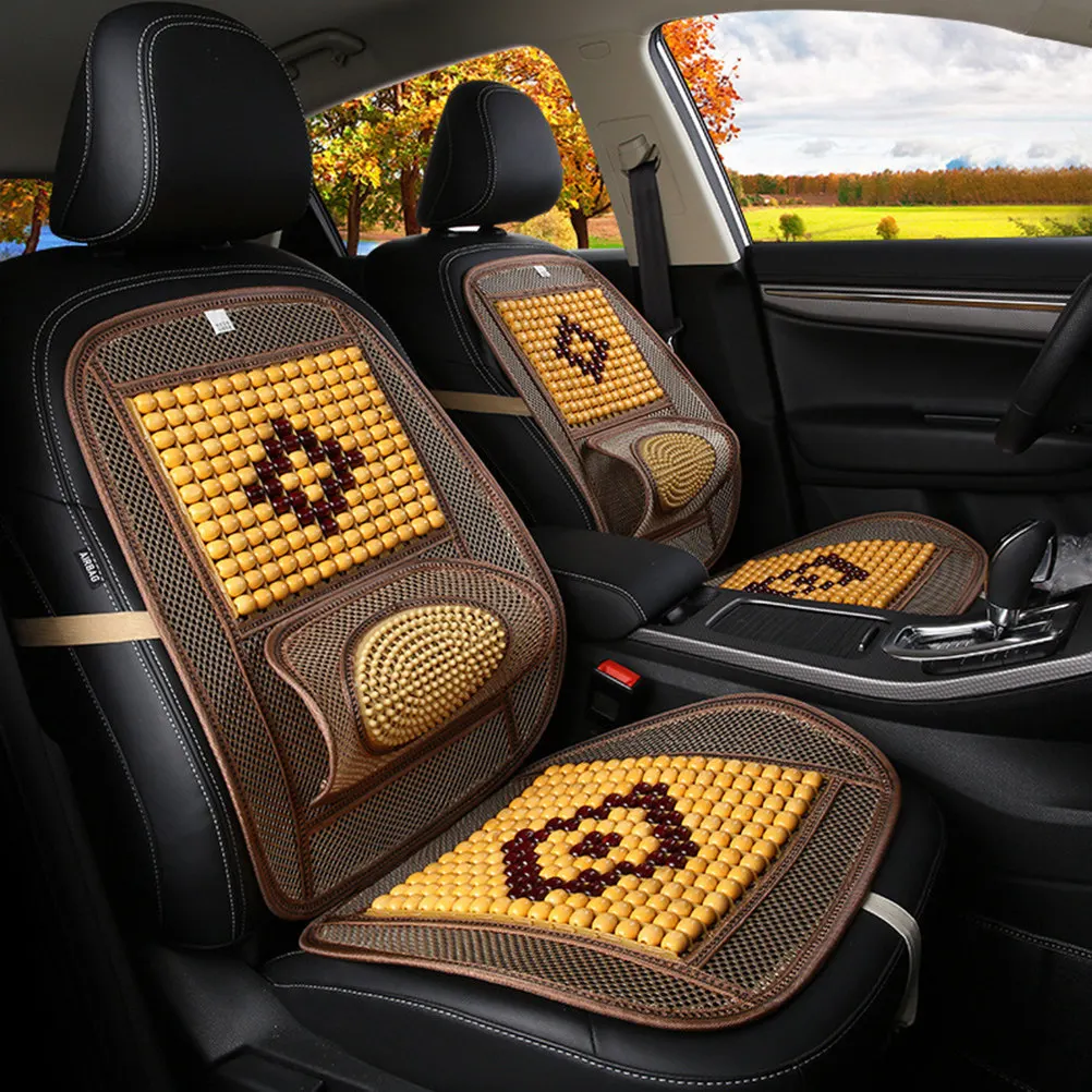 

Ice Silk Massage Pad Summer Bead Car Seat Cover Wear Resistant Breathable Car Cushion Scratch Resistant