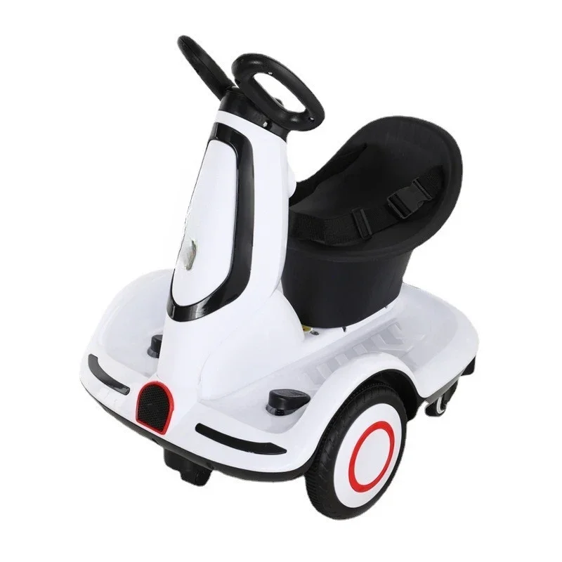 Children's electric four-wheeler can ride a motorcycle 360-degree rotating car, electric can ride a balance car