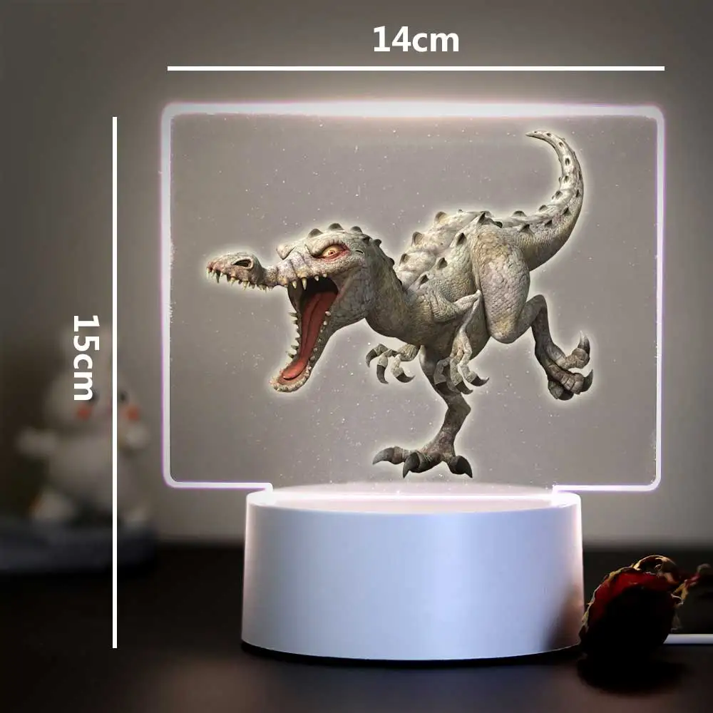 1 pc hot Tyrannosaurus rex 3D Led Night Lamp Usb Decoration Children'S Gift