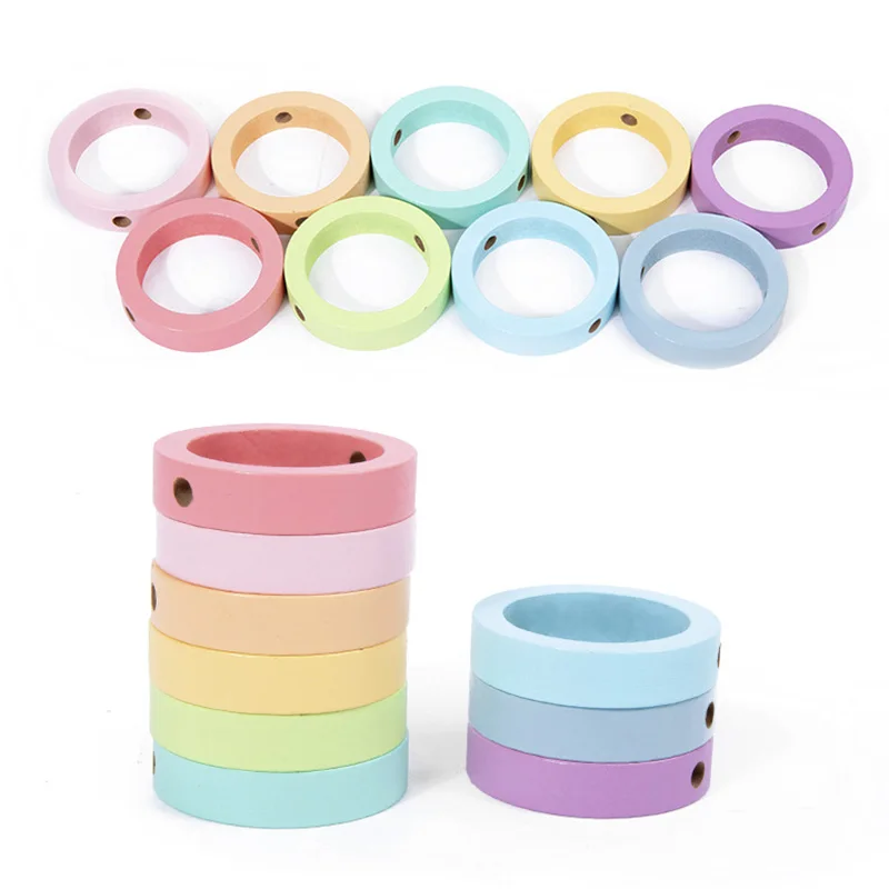 เกมโต๊ะร้อยเชือกไม้เสริมพัฒนาการด้านสีและรูปทรงสำหรับเด็ก ของเล่นเสริมทักษะการเรียนรู้สำหรับเด็กเล็ก