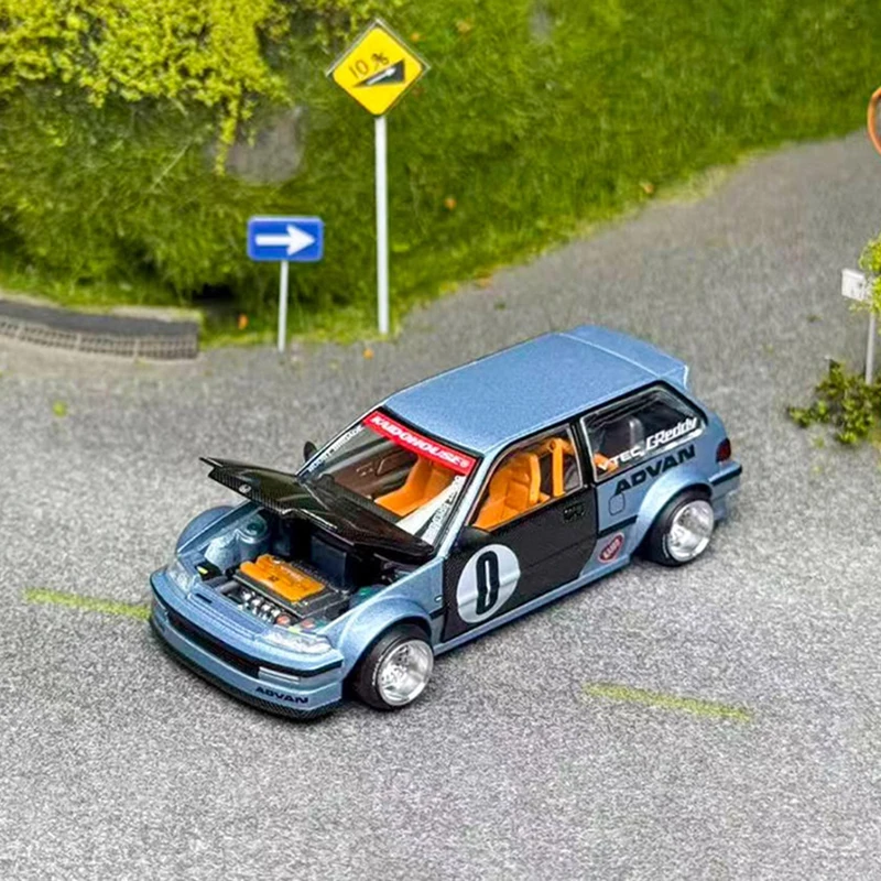 Kaido House+MINI GT 1:64 #179 Civic EF Alloy Car Model Classics Adult Souvenir Gift Hobby & Toys