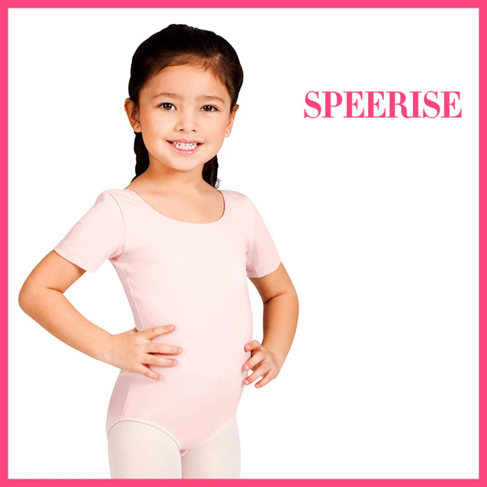 

Girls Ballet Leotards Gymnastic Dance Tank Leotards with Nylon Classic Ballet Bodysuit Child Ballet Costumes