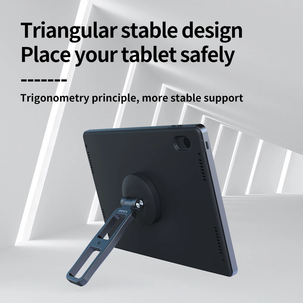 Support multifonctionnel pour iPad, élégant, portable, rotatif, en alliage d'aluminium, avec chargement magnétique sans fil innovant