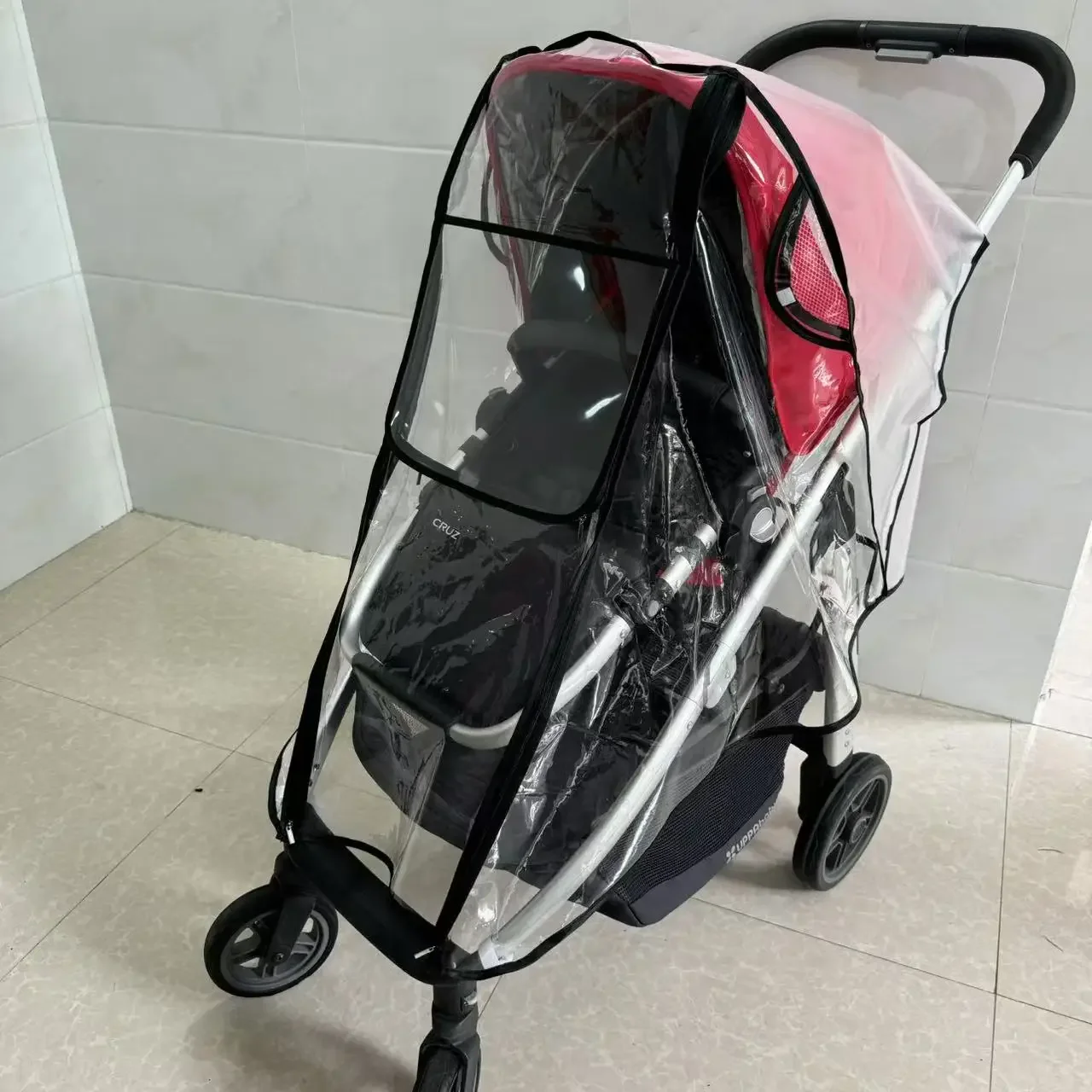 Safety EVA Materi Baby Car Rincoat Baby Stroller Accessories Rain Cover Waterproof Cover for Uppababy Cruz V1 V2 V3 Stroller