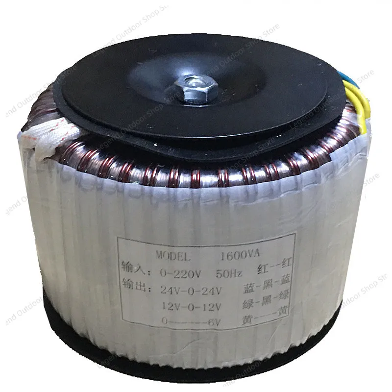 Pure Copper High Power 1600W Ring Core Transformer Double 24V 12V 6V