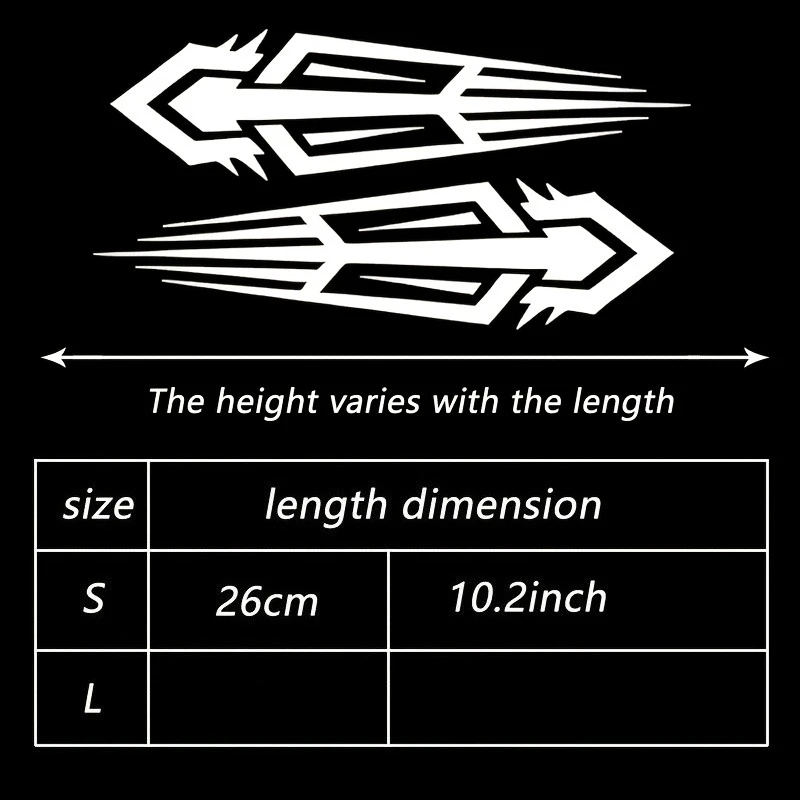 Sharp Line Speed Stream Futuristic Geometric Totem Car Sticker,Cyber Cool Performance Mod Speed Passion