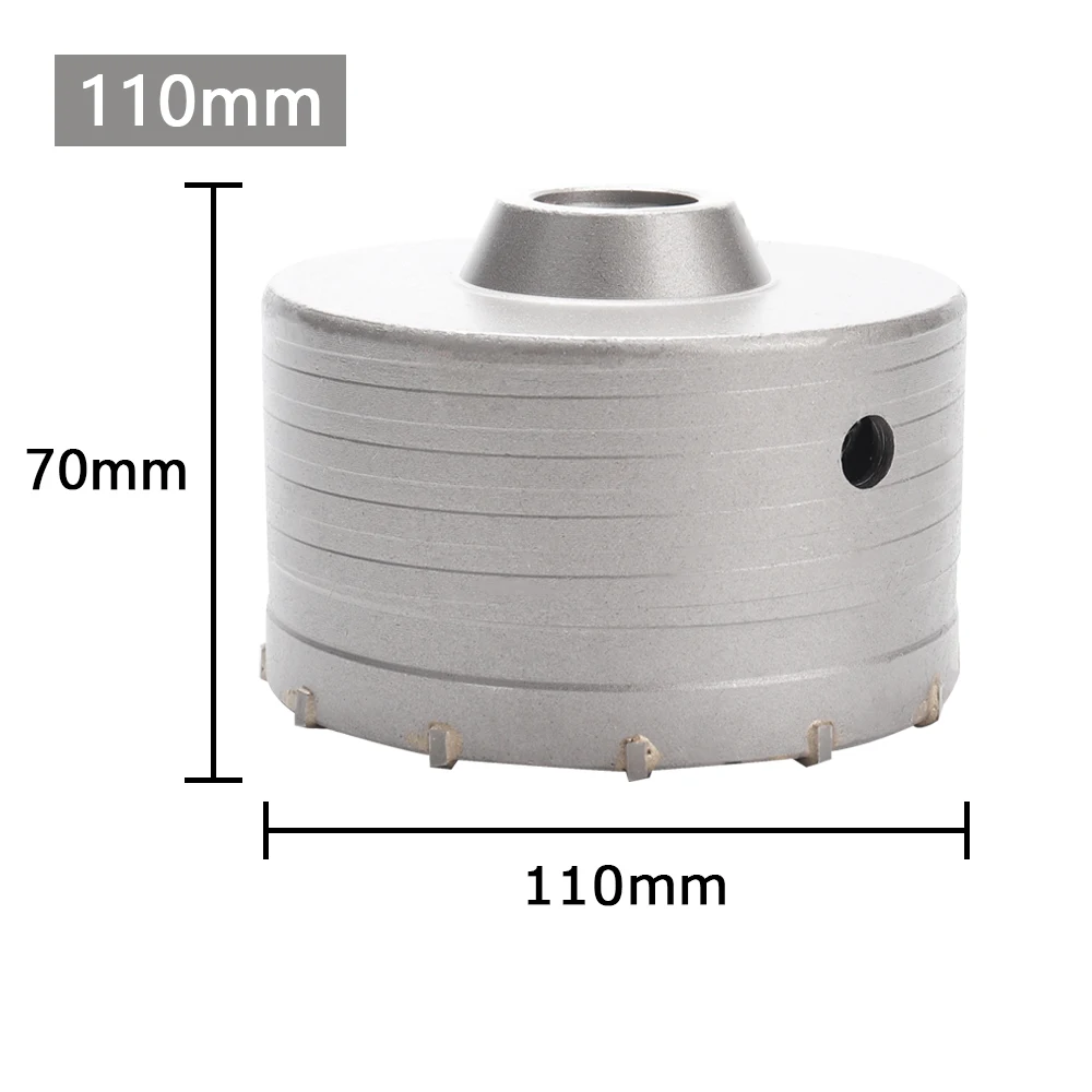 1Pc 30-150mm Boren kroon voor Betonnen Muur Gatenzaag SDS PLUS Hamerboor set met Ronde As Cement Steen Cutter Tool