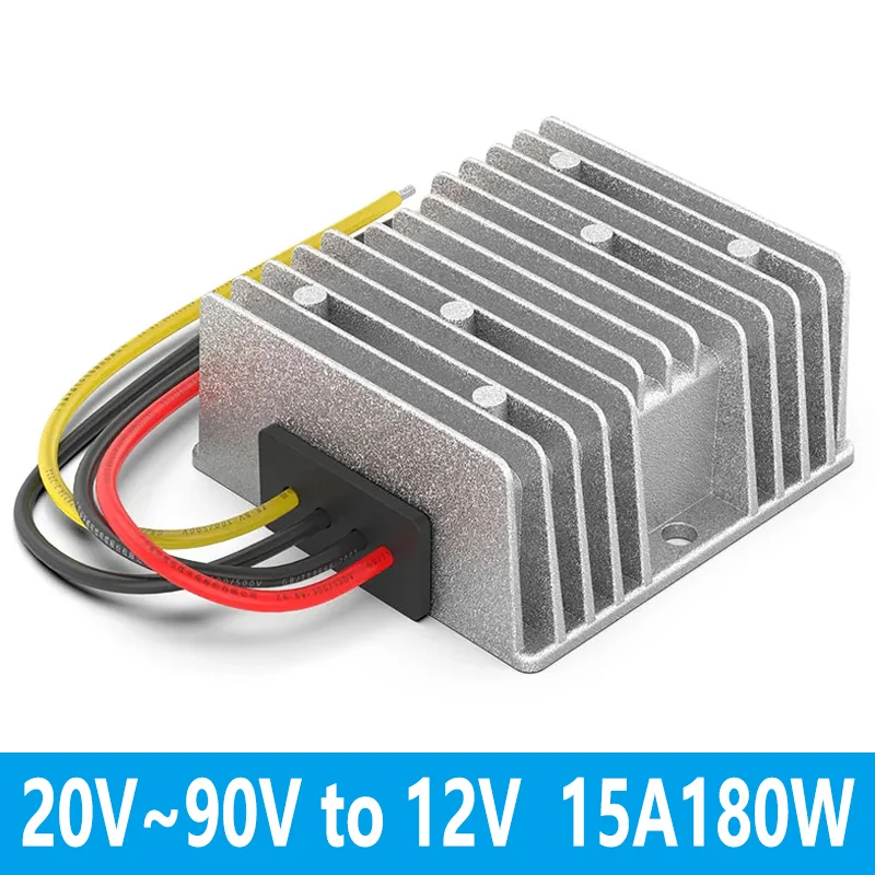 24V36V48V60V72V to 12V DC to DC converter 20V to 90V to 12V8A10A15A automotive voltage regulator