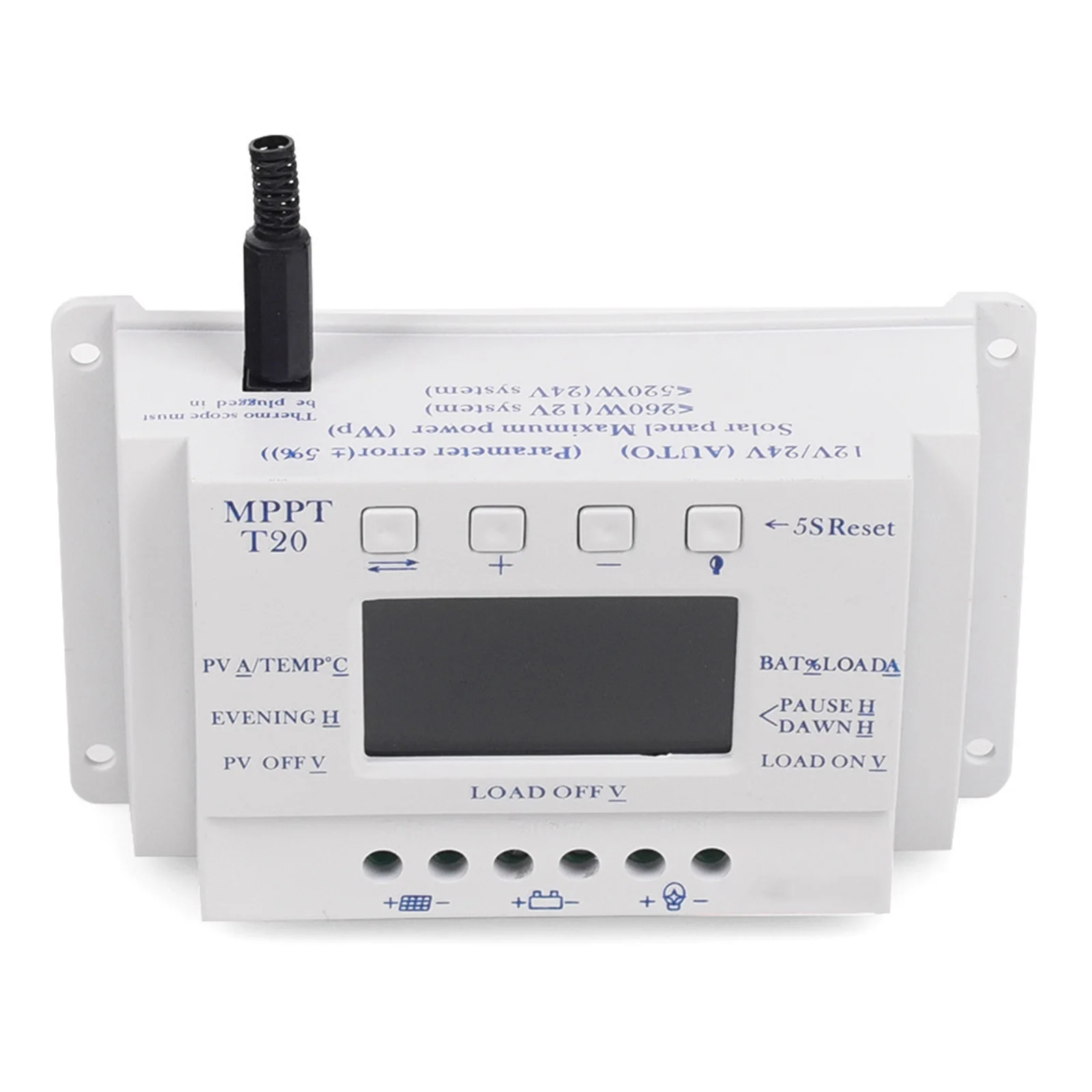 

Battery Protection Controller LCD Display Solar Controller Battery Charging Setup Charging And Discharging Simultaneously