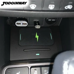 15w Wireless phone charger for Hyundai creta ix25 2015-2020 charging pad fast charge mobile holder center console accessories