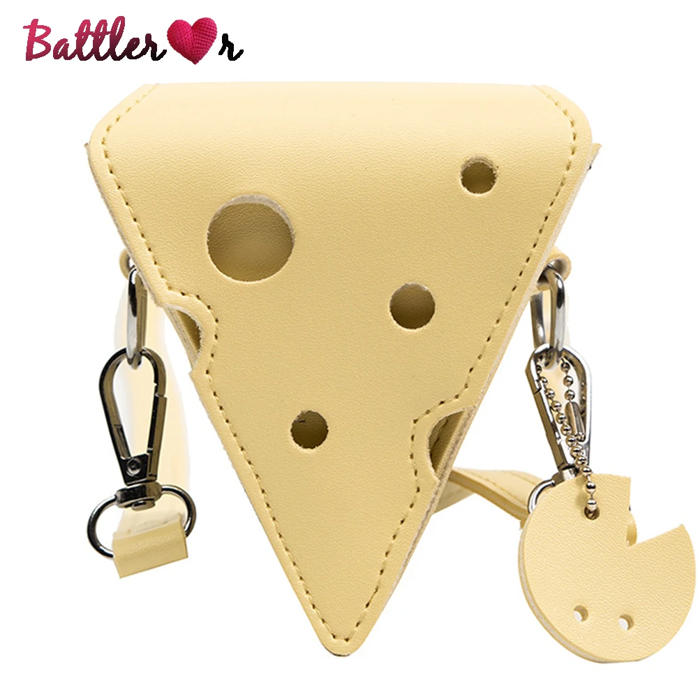 Novelty Cheese Pattern Crossbody Bags for Women Creatively Holes Design Shoulder Bag Lady Stylish Purses and Handbags 2022 Trend