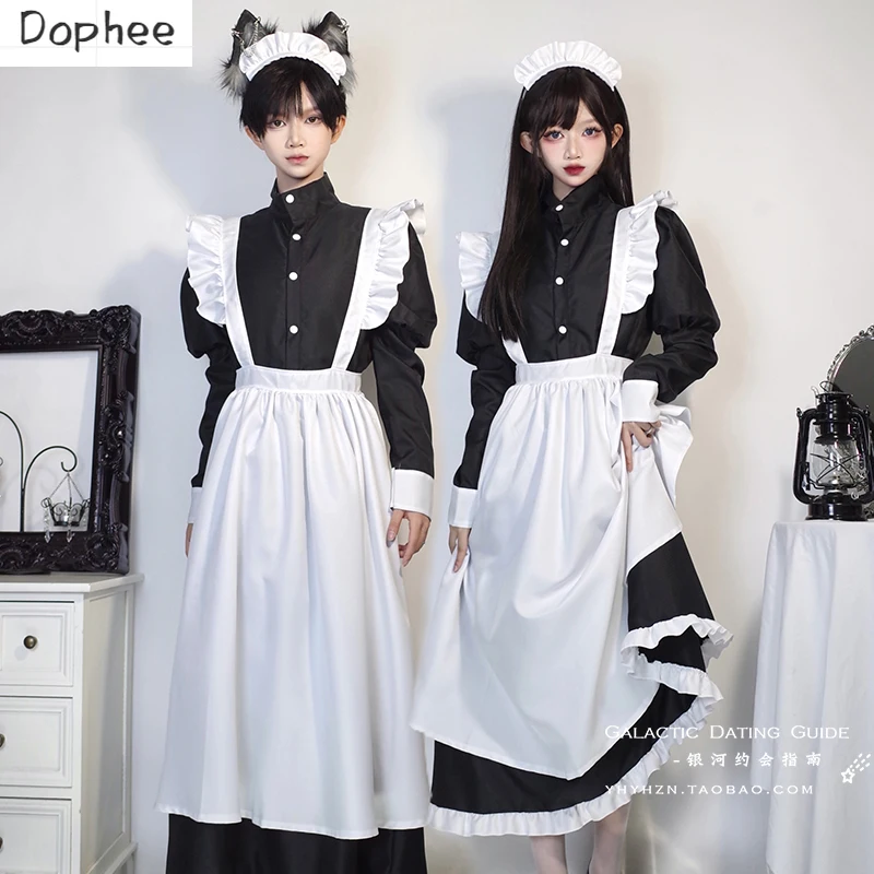 

Manservant Attire Colthing Sexy Women's Clothing Tycoon Comic-con Cross-dressing Lolita Set Plus Size French Maid Cos Footman