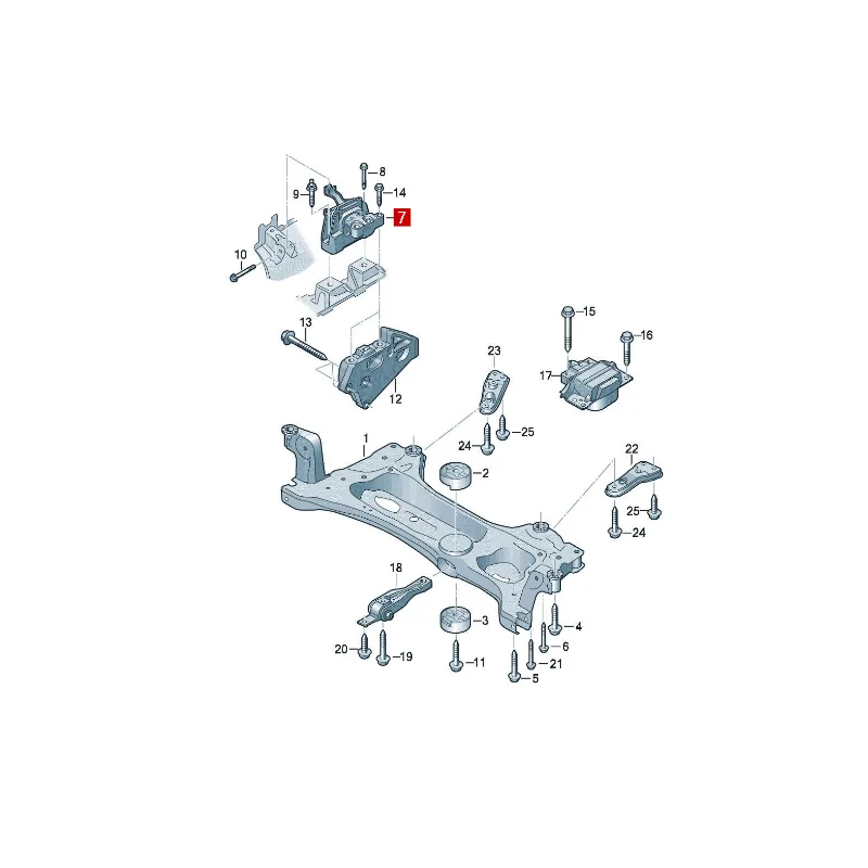 Atlas machine foot glue improved version Engine mount  3QF199262/3QF 199 262