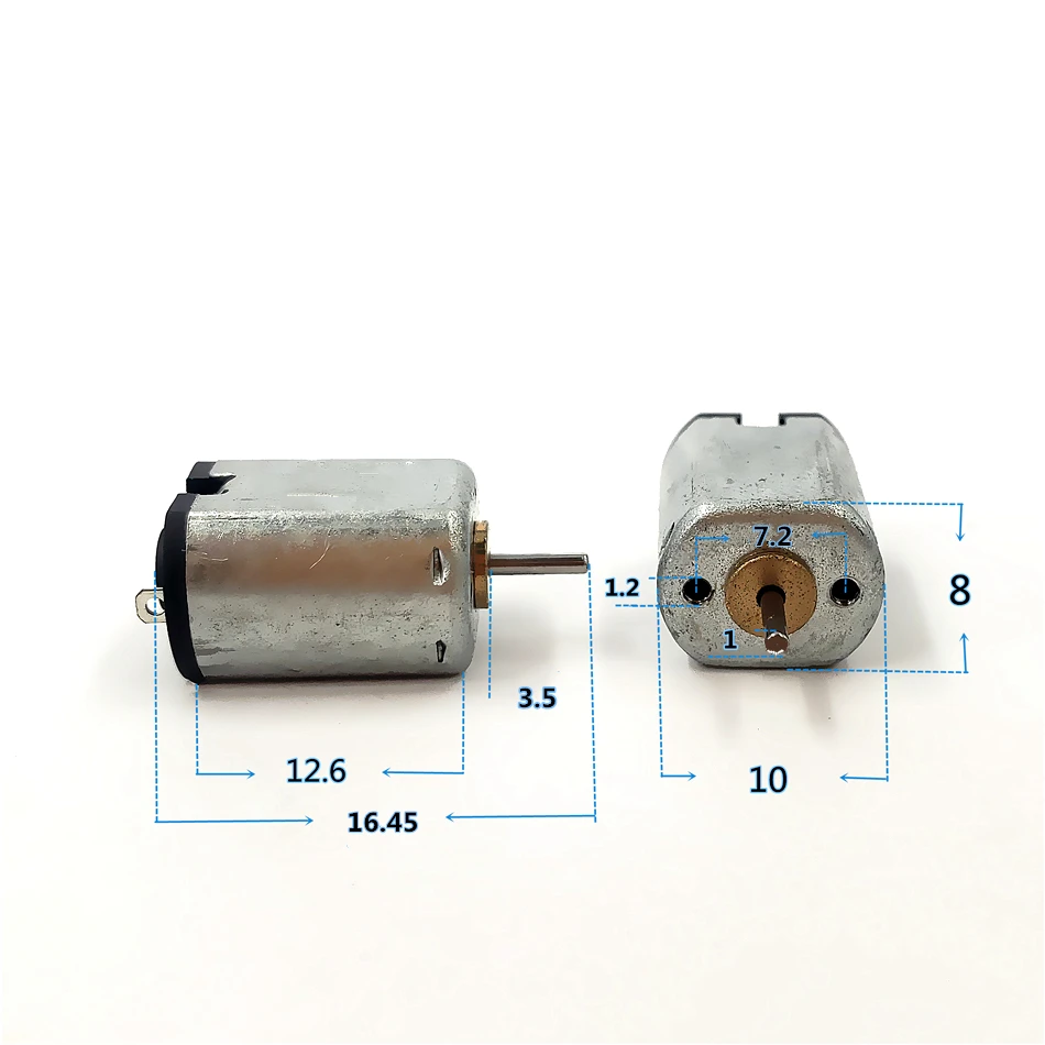 1PCS High Speed 24000RPM DC 1.5V-4.5V Mini M10 DC Motor Micro Engine  Small Experimental Toy Car Boat Laptop Camcorder Door Lock