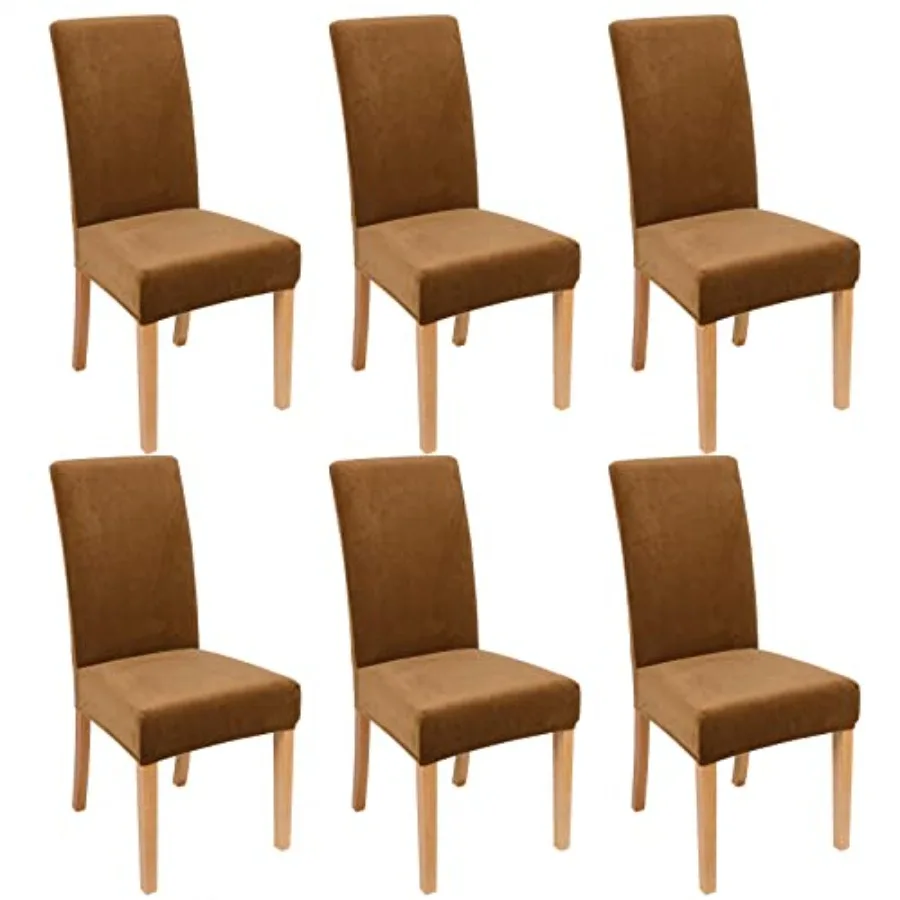 

Velvet Stretch Dining Room Chair Covers St Removable Washable Chair Slipcovers Kitchen Parsons Chair Protector