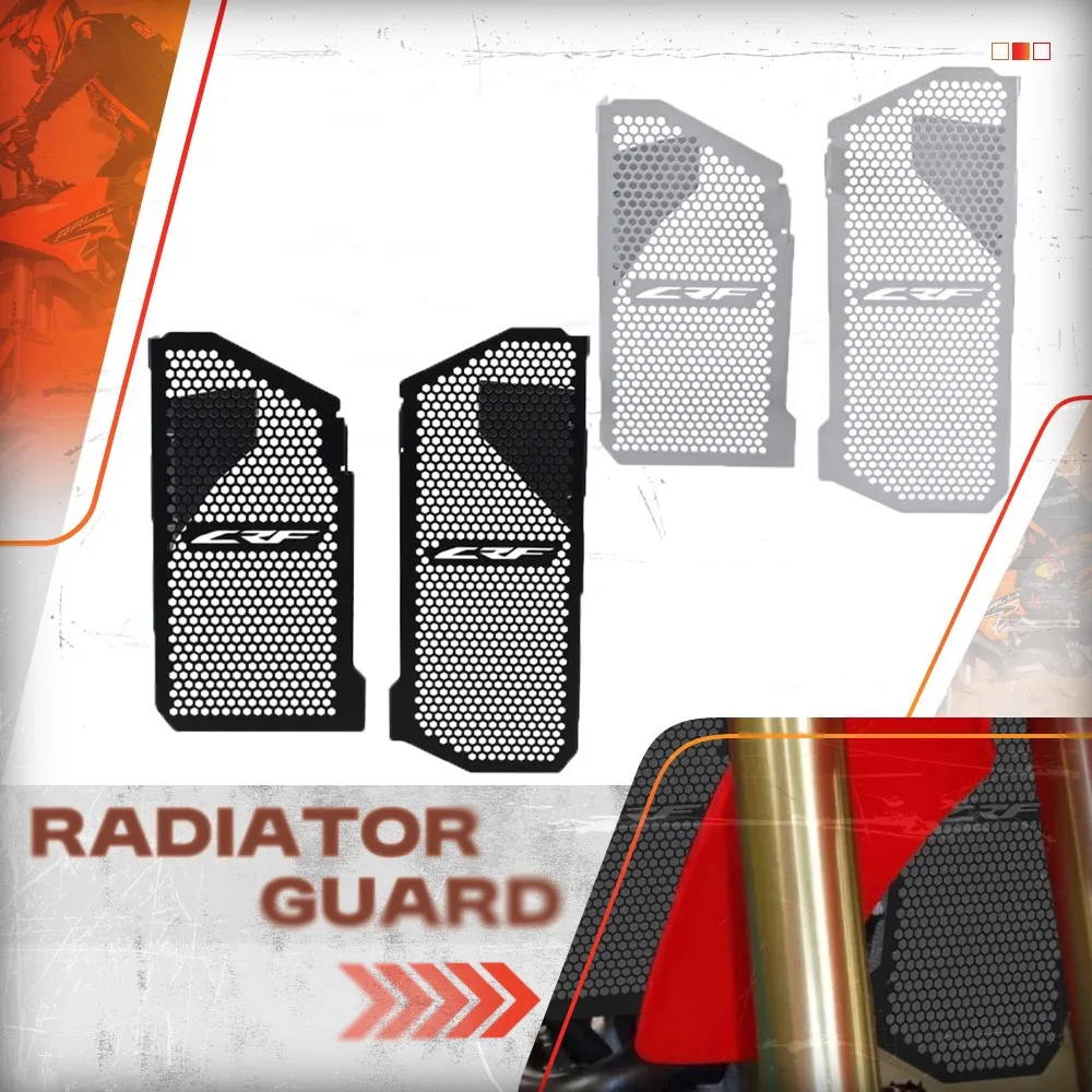 

New 2024 Motorcycle Accessory Radiator Guard Grille Protection Cover For Honda CRF450L CRF450X CRF450RL CRF 450 2019 - 2022 2023