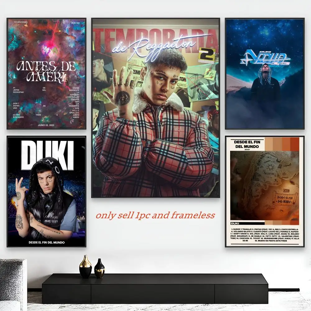 D-duki Rapper Movie Sticky Poster HD Self-Adhesive Wall Decor Home Office Dorm Bedroom & More Ideal Gift Choice