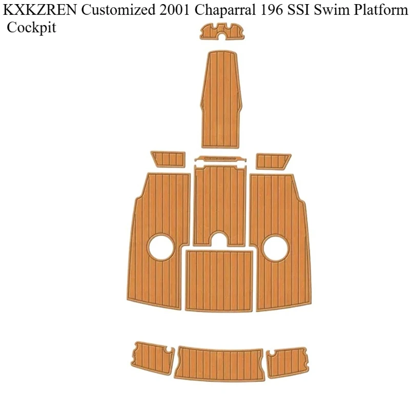 

KXKZREN Custom 2001, Chaparral 196 SSI, платформа для плавания, кабина, нескользящая пена EVA, напольная подушка для лодки, самоклеящаяся палуба для яхты