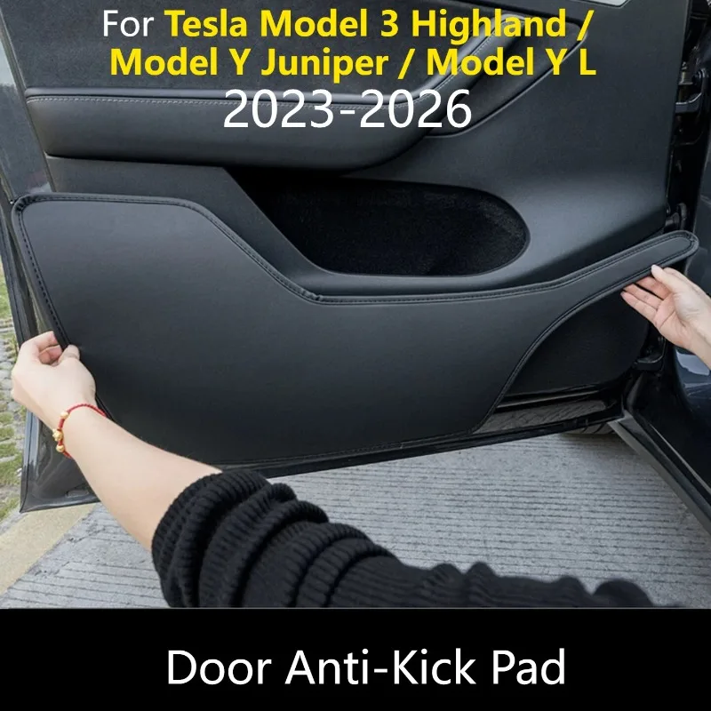 For Tesla Model 3 Highland / Model Y Juniper / Model Y L/Model Y/Model 3 2021-2026 Door Anti-Kick Pad Protective Plate Interior