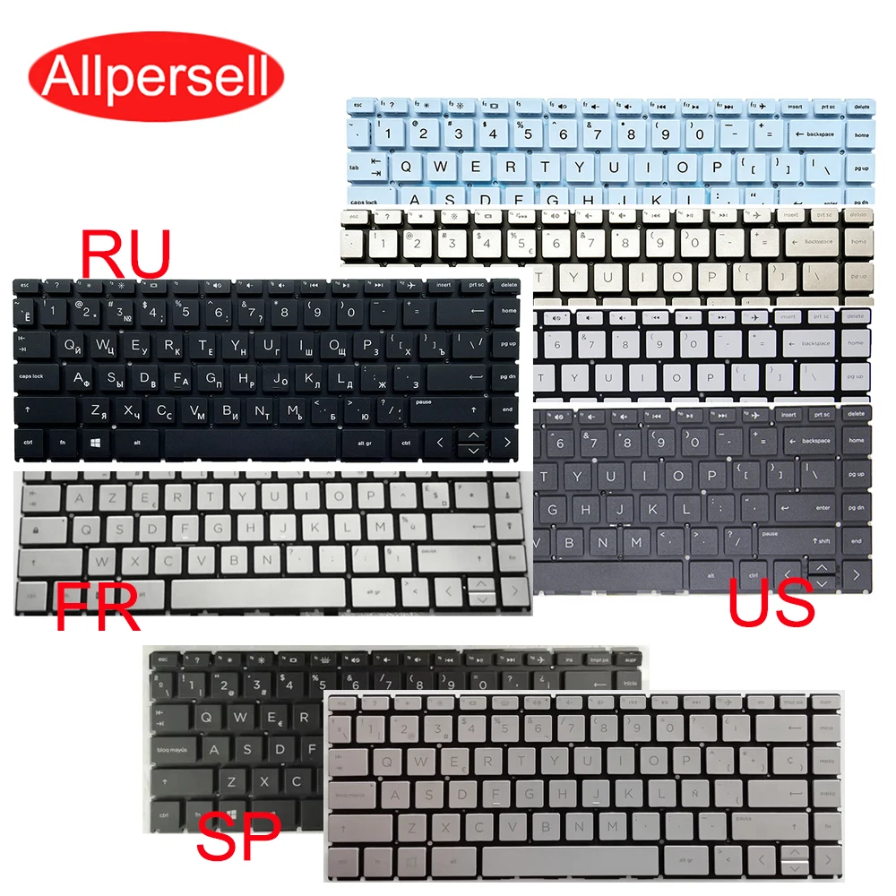 For HP14 14S-DR/FR 14-DQ/FQ/DK 14-DH CE BD TPN-Q221 Q242 W139 I132 245 G7 240 G7 246 G7 laptop replace keyboard