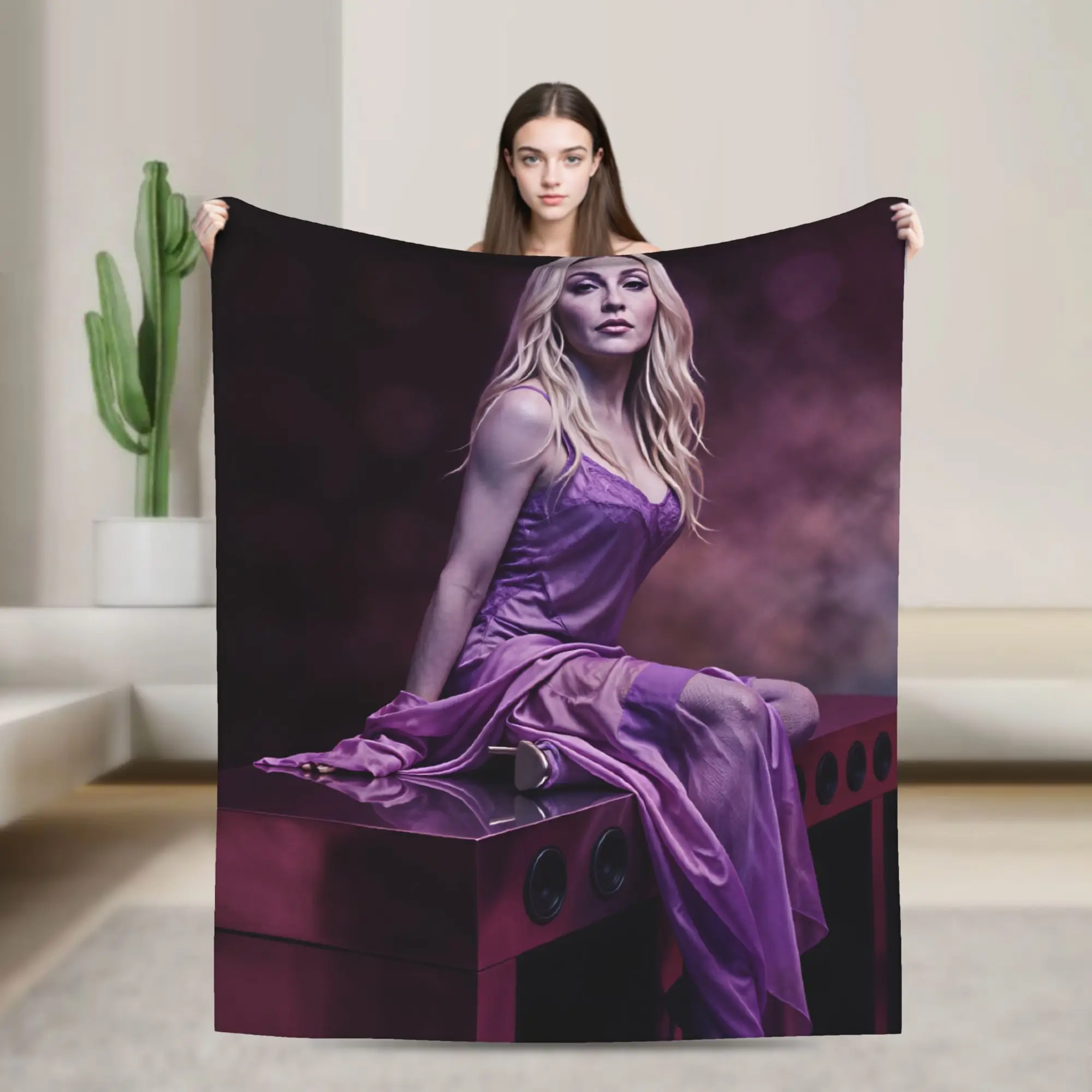 M-Madonnas Confessions II Album Blanket  Warm Soft Fluffy Plush Bedding Throws For Kids Couch Sofa  Flannel Bedspread Bed Cover