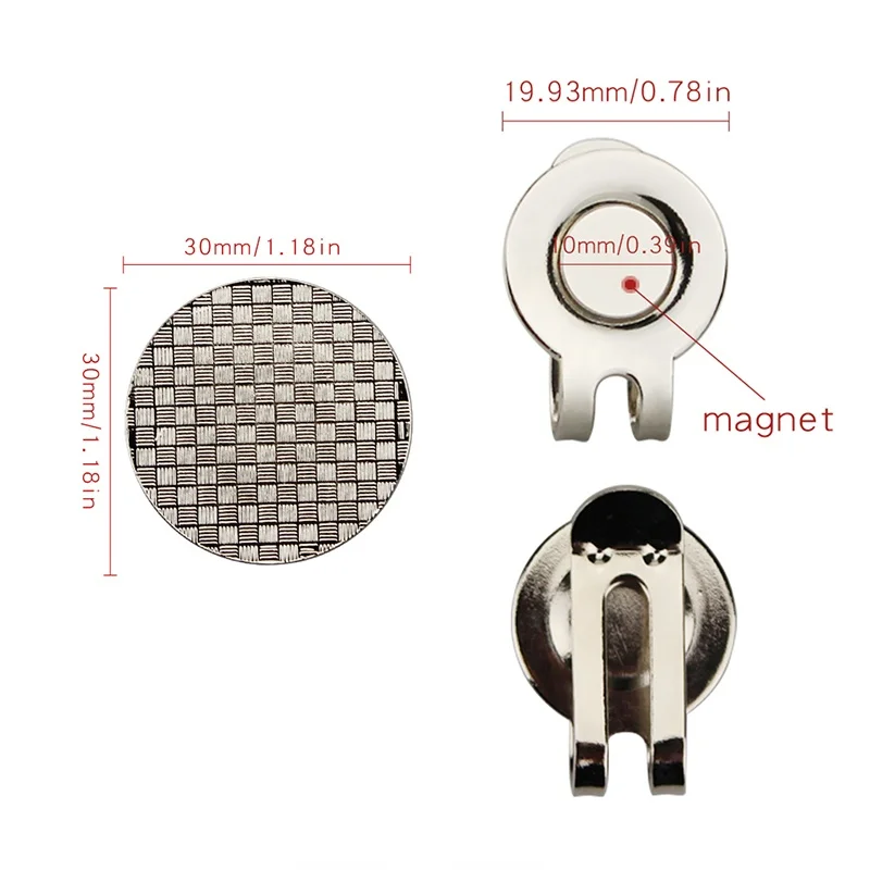 

Зажим для кепки для гольфа, металлический магнит Mark een Position Indior Set, пятизвездочный красный флаг, принадлежности для любителей гольфа, зажим для шляпы, аксессуары