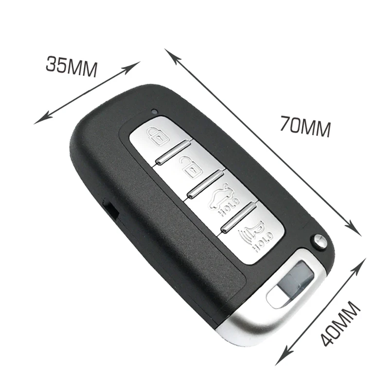 3/4 Button Smart key Case For KIA Forte Sportage K2 K5 For Hyundai Genesis Coupe Sonata ix35 Replacement Car key Fob shell cover