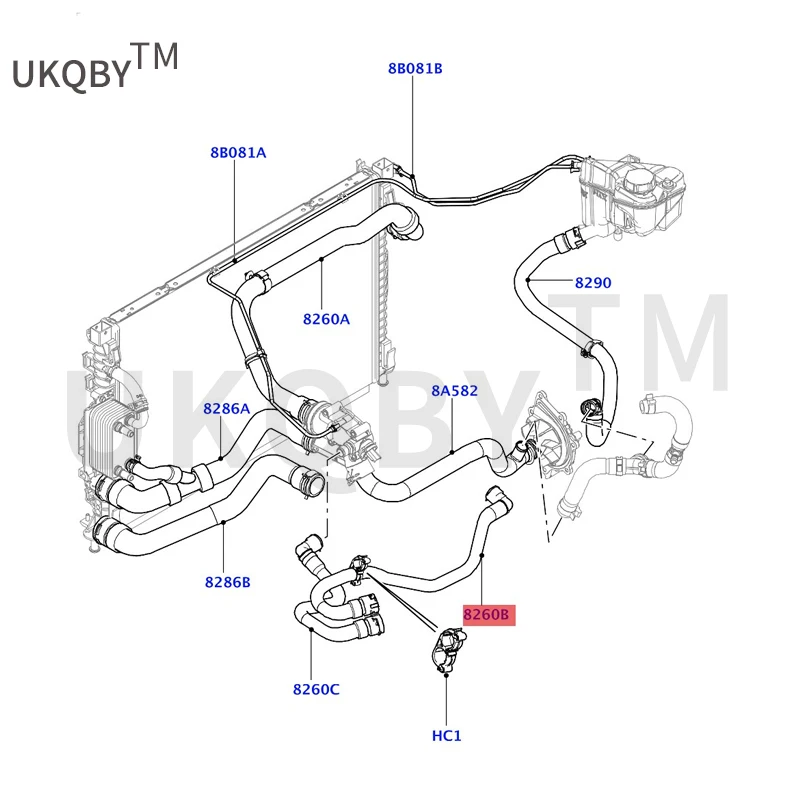 Suitable for Au ro ra Di vi ne Di sc ov er y Hoses - Cooling system heater tubes Hoses - Cooling system heater tubes