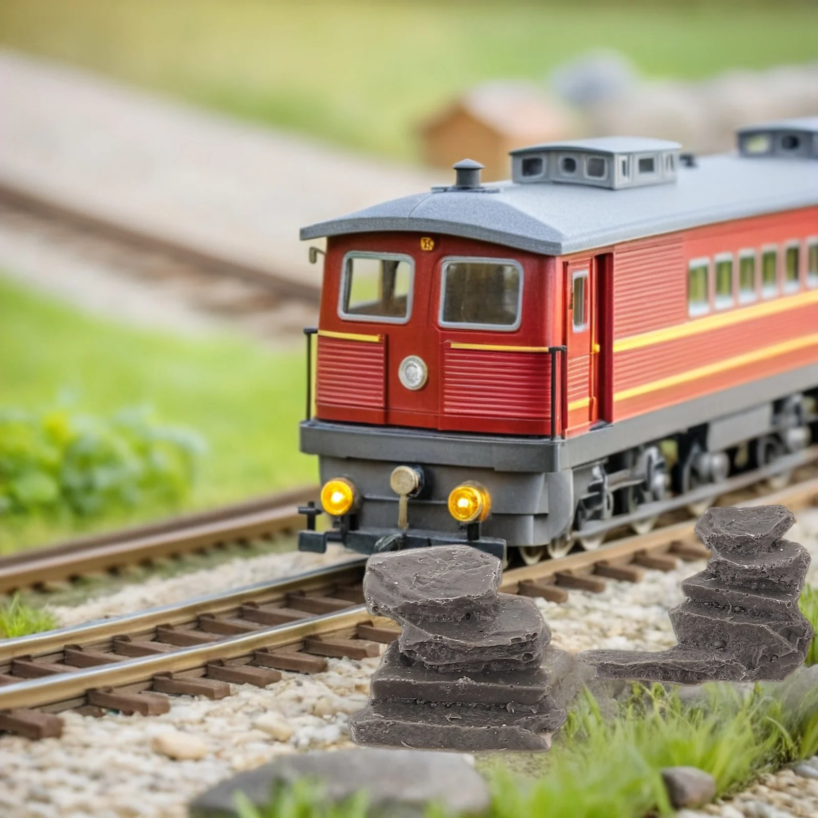 6 gradini in pietra in miniatura, design vintage realistico e durevole per accessori diorama per treni paesaggistici in miniatura da giardino fatato