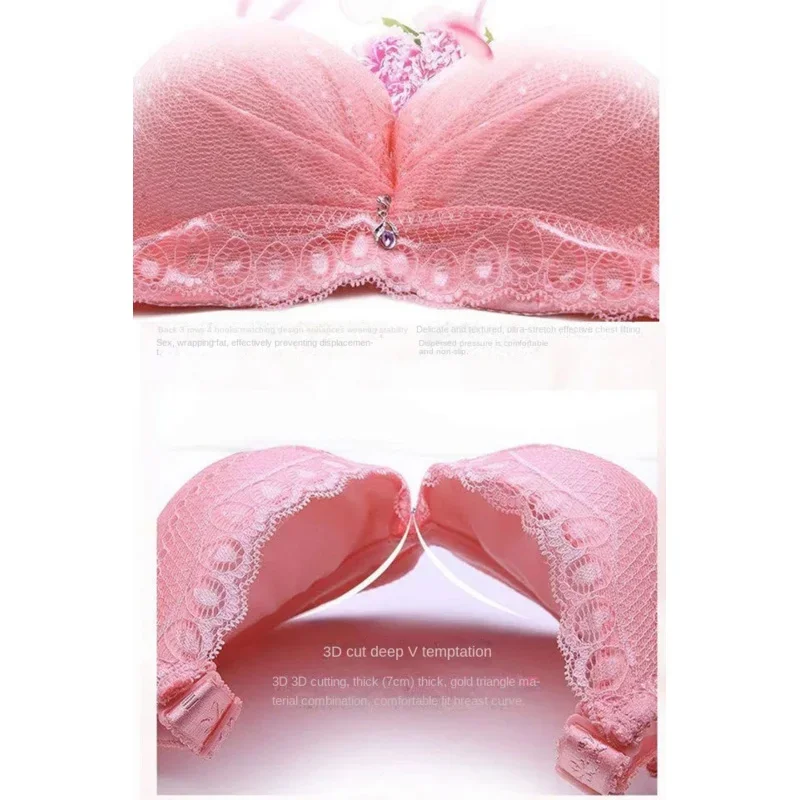 Thick Cup Bra Extra-thick Underwear Extra-thick 8cm Small-breast Flat Bra Extra-thick Red Shirt thick push up bra 8 cm for women