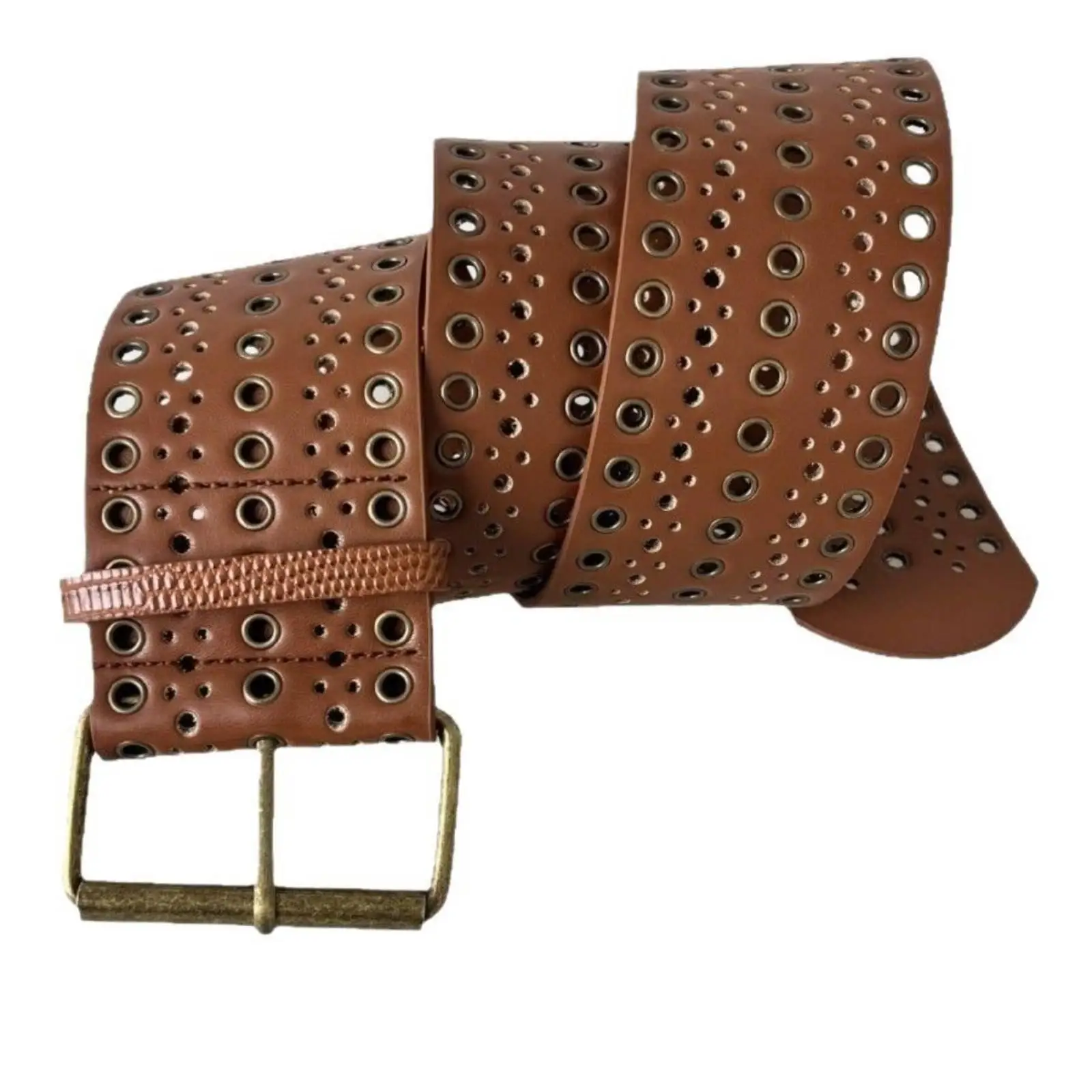 Wide Waist Belt with Pin Buckle Adjustable Faux Leather Waist Belt Fashion for Everyday Outfits, Dress and Skirt Styling,