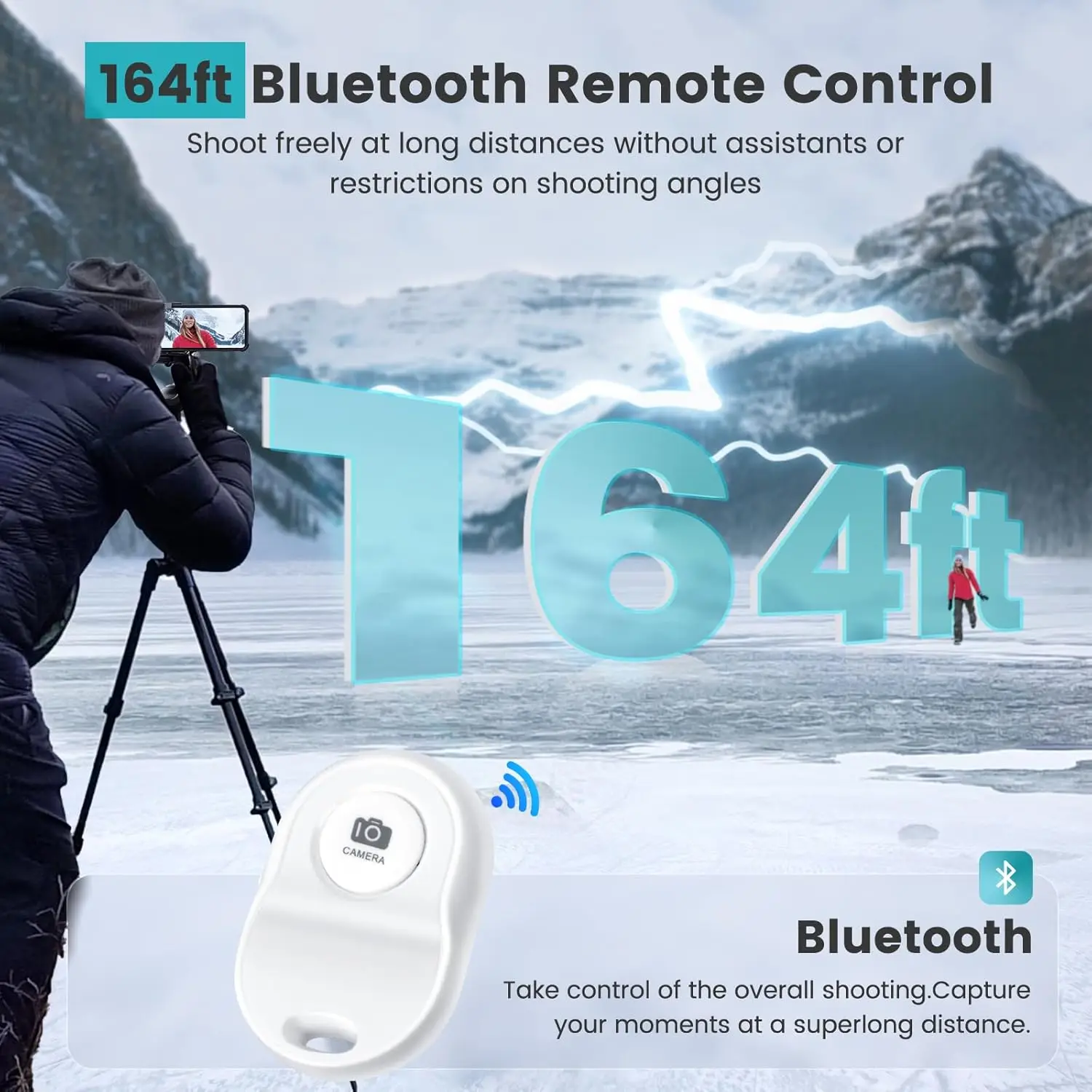 磁気式スマホVlog自撮り 1080P ワイヤレス録画 リモコン付き セルフィーVlogライブ配信用