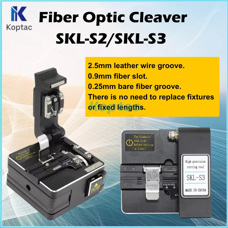 High Precision Fibra Optica Tool SKL-S2/SKL-S3 Fiber Cleaver Optical Cable Cutting Knife Fiber Cleaver FTTH