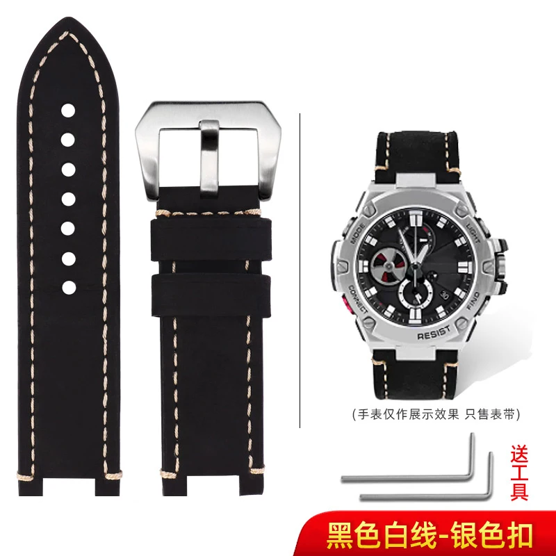 

Ремешок для часов Casio G-SHOCK Steel Heart из натуральной кожи, GST-B100 W300 410 310 S110 W130L 400G S310, сменный ремешок для часов, 26 мм