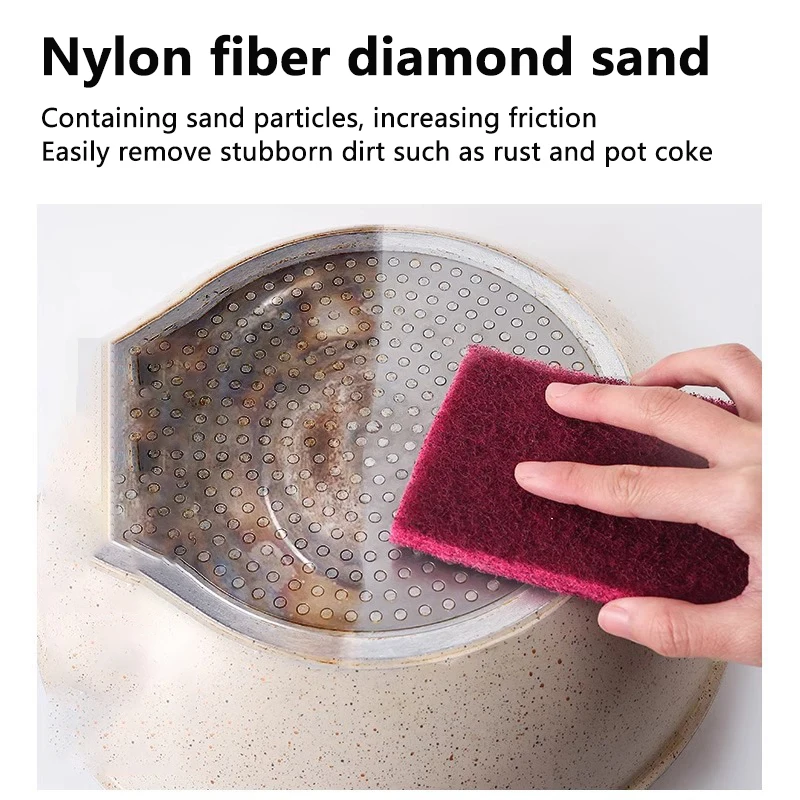 (BF06)1m/roll Carborundum Eraser Rust Remover Brush Dish Pot Cleaning Emery Descaling Clean Rub Pot Kitchen Tool Gadget Accessor