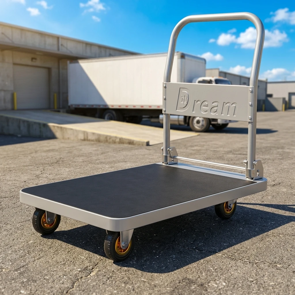 Loading Trolley Factory Sale BC-387 Material Handling Multipurpose Foldable Handle Rechargeable Logistic Warehouse Trolley