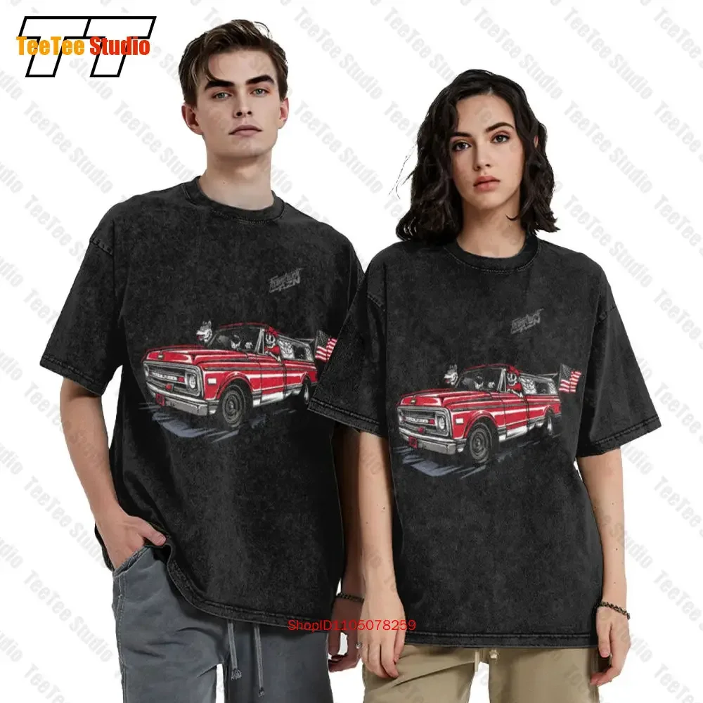 Farmtruck And Azn-Street Outlaws-Don'T Trust The Rust Farmtruck Vintage Oversized T-Shirt R1ZJ