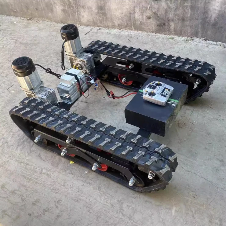 

Agricultural Rubber Crawler Chassis Load 300-500kg Crawler Sprayer Chassis