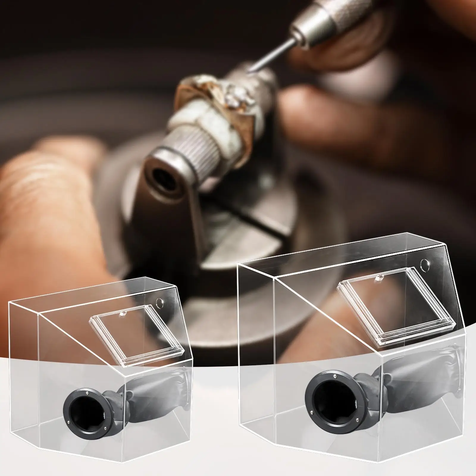 

Acrylic Grinding Dust Box Polishing Booth for Cutting Engraving Wood Carving