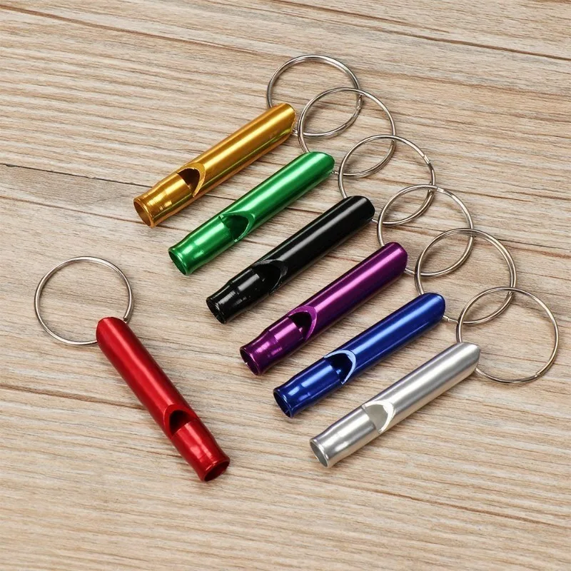 1 Pieces Mini Survival Whistle Keychain EDC Tool For Outdoor Camping Hiking And Emergency Exercise Training With Small 