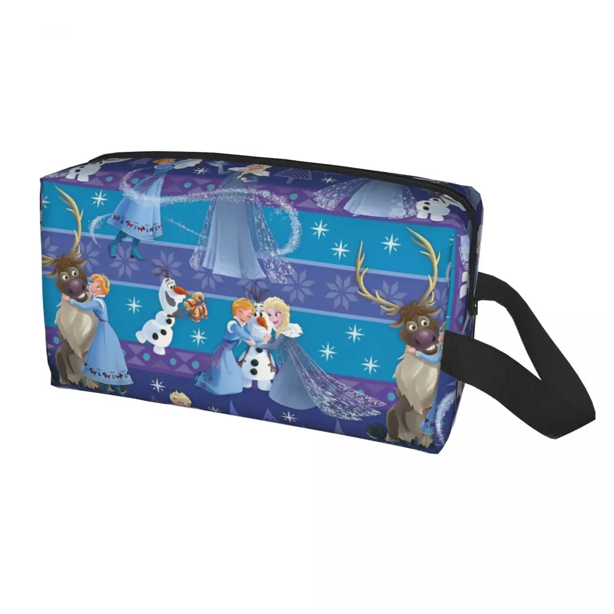 Frozen 2 Elsa Sophia Anna Cartoon Cosmetic Bags Fantasy 3D Movie For Necessaries Women Organizers Multi-purpose Makeup Bag