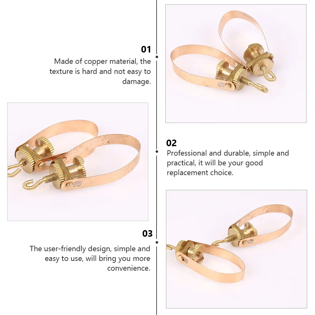 

2 Pcs Erhu Copper Thousand Jin Tools Adjustment Golden Retriever Child Tuners Parts Accessories