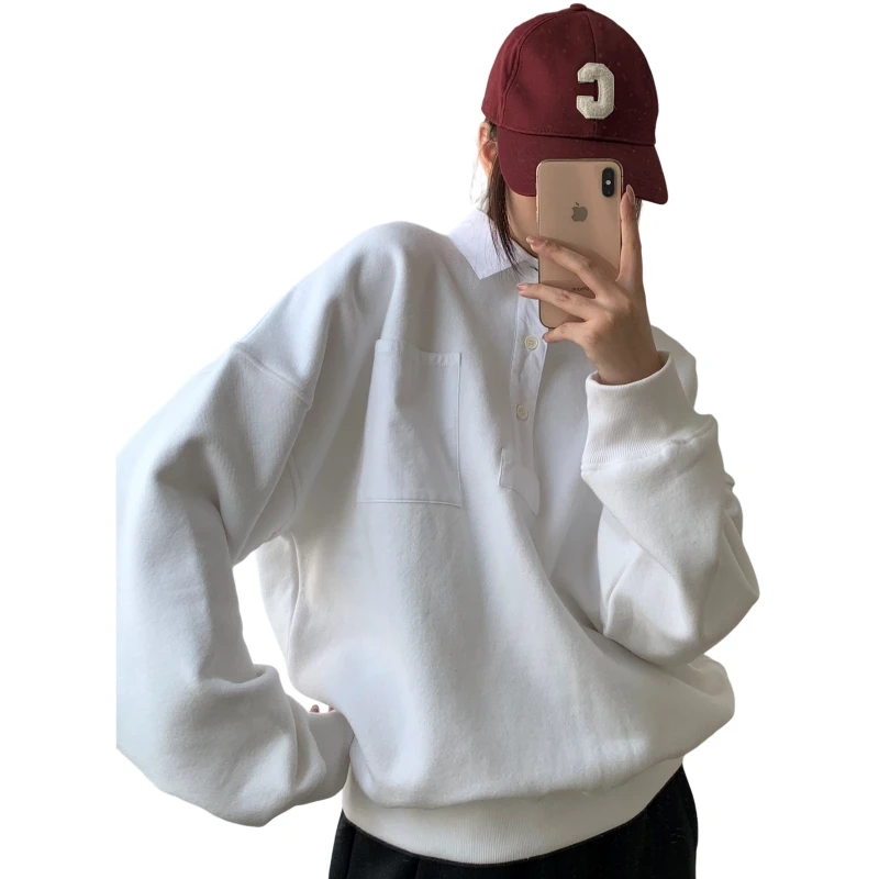 25 النمط الأوروبي والأمريكي الشعبي عالية الجودة الكشمير الدافئة مأدبة قميص نسائي عصري كل مطابقة جميلة SimpleA25282