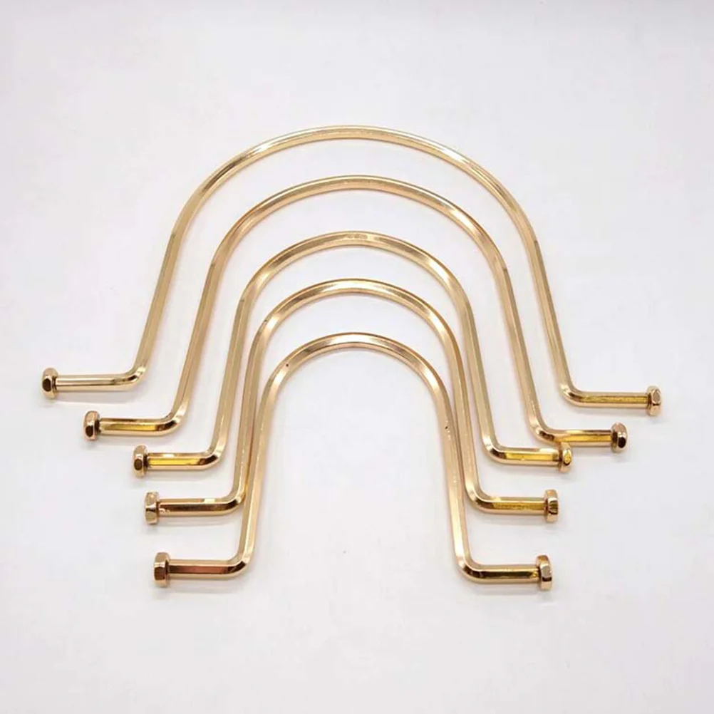 

2Pcs U Shape Handbag Handle Durable Replacement Straps DIY Bag Handles Classic Repair Accessories for Handbag Strap Projects