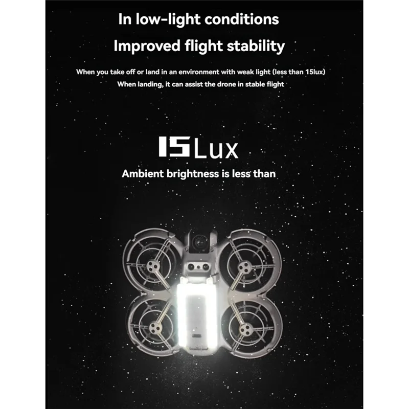 BTLIFE-For DJI Neo Night Navigation Light 2-In-1 Combo لـ DJI Neo LED Light وبطارية كشافات قابلة لإعادة الشحن